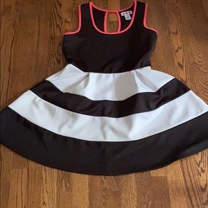 Three pink hearts dress